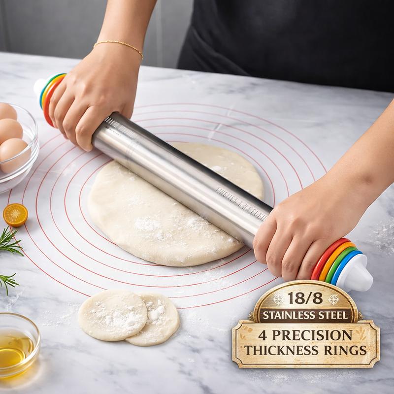The Rollwright™ Adjustable Rolling Pin
