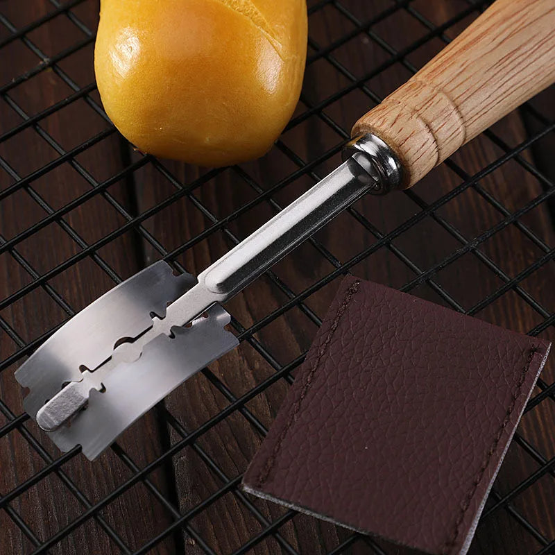 Stainless Steel Bread Lame & 5 Replacement Blades