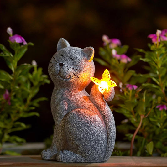 Enchanted Kitty Garden Statue