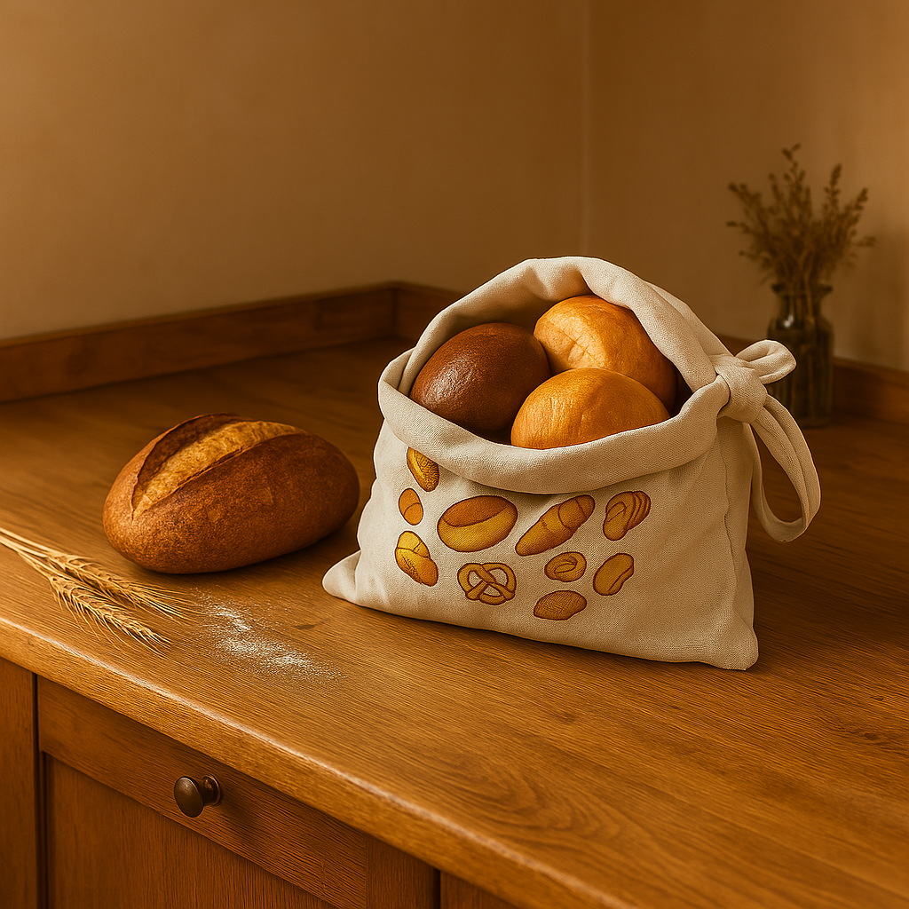 Reusable Linen Bread Bag
