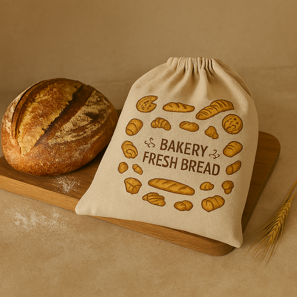 Reusable Linen Bread Bag