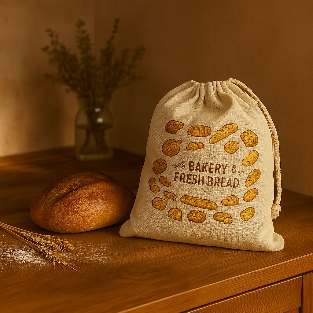 Reusable Linen Bread Bag