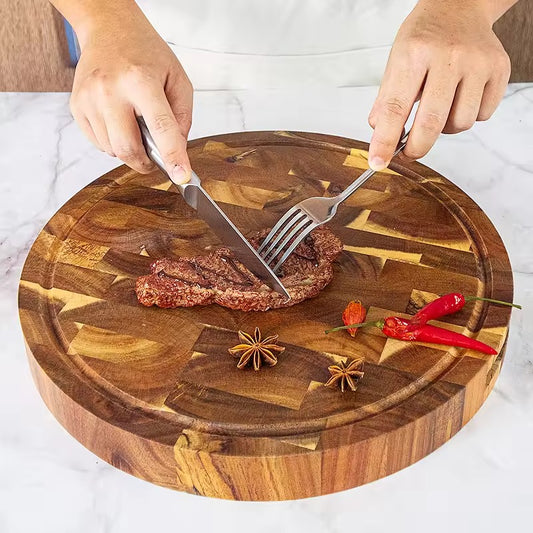 Rustic Roundwood Cutting Board